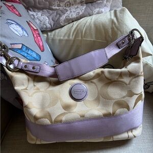 Coach Lilac Purple and tan